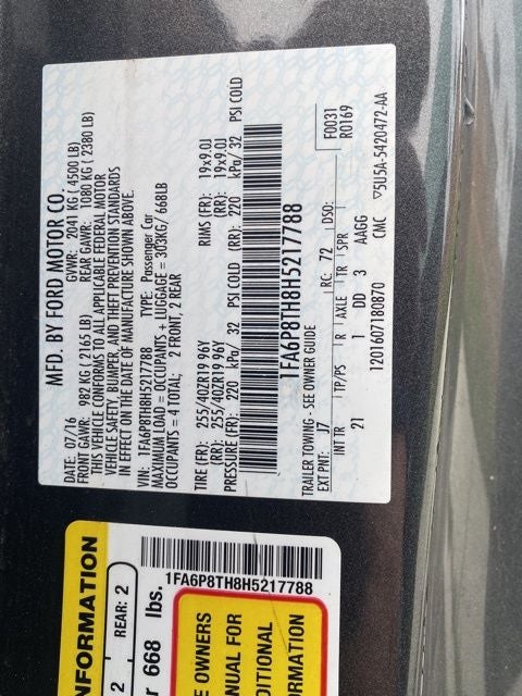 2017 Ford Mustang EcoBoost