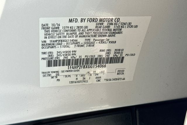 2016 Ford Taurus Limited