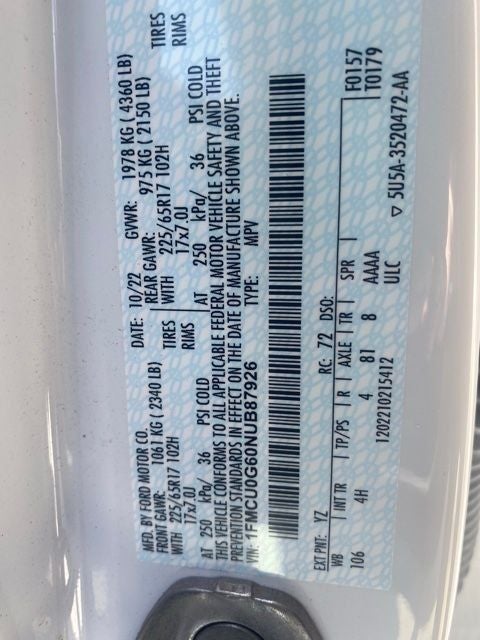 2022 Ford Escape SE