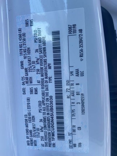 2025 Ford Escape Active