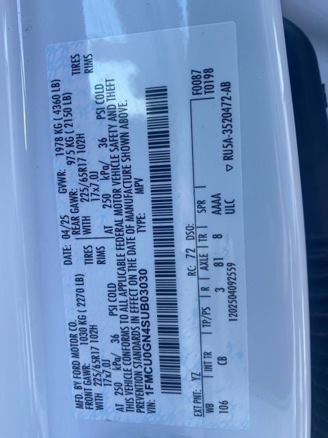 2025 Ford Escape Active