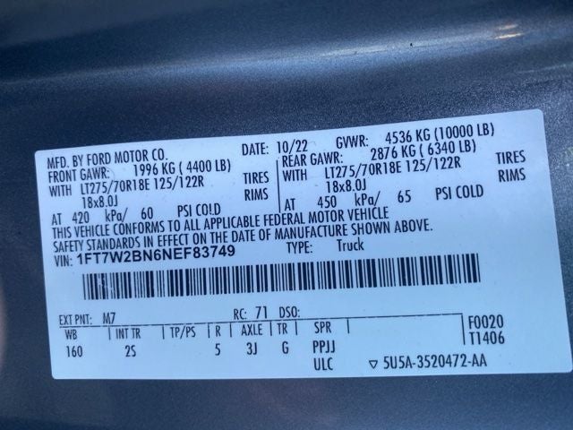 2022 Ford Super Duty F-250 Pickup XLT