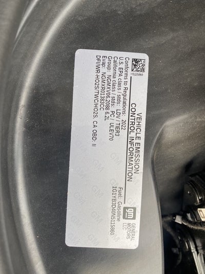 2022 Chevrolet Corvette Stingray 2LT