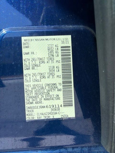 2022 Nissan Frontier PRO-X