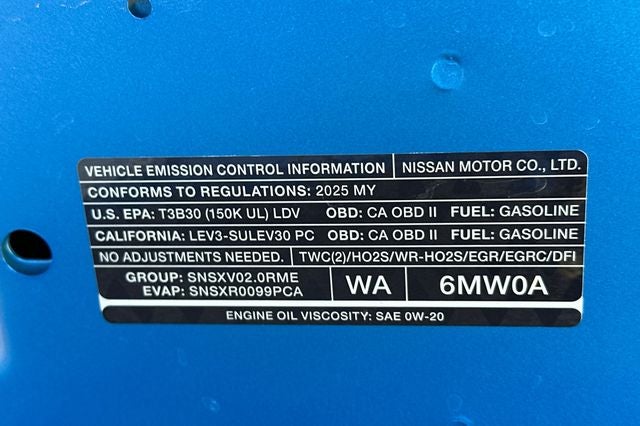 2025 Nissan Sentra SR
