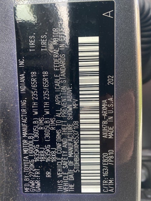 2021 Toyota Highlander Hybrid XLE