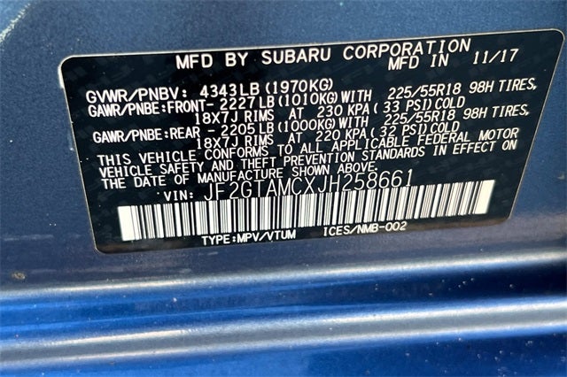 2018 Subaru Crosstrek 2.0i Limited