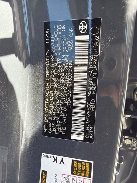 2026 Toyota Prius LE