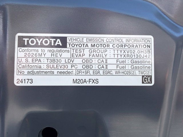 2026 Toyota Prius LE