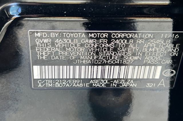 2017 Lexus IS Turbo 200t