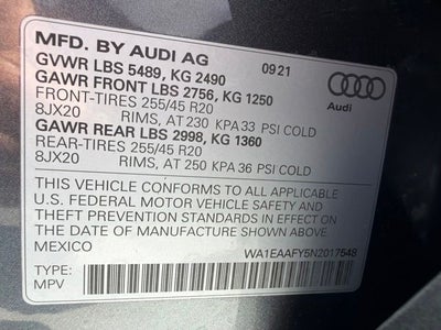 2022 Audi Q5 45 S line Premium quattro