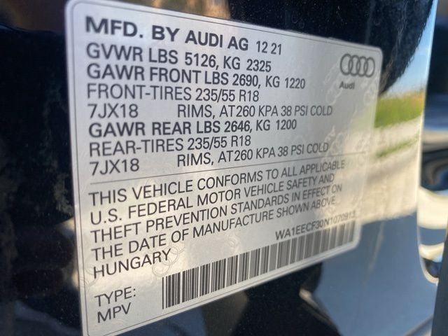 2022 Audi Q3 Premium Plus S Line quattro
