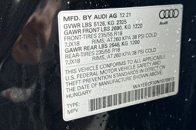 2022 Audi Q3 Premium Plus S Line quattro