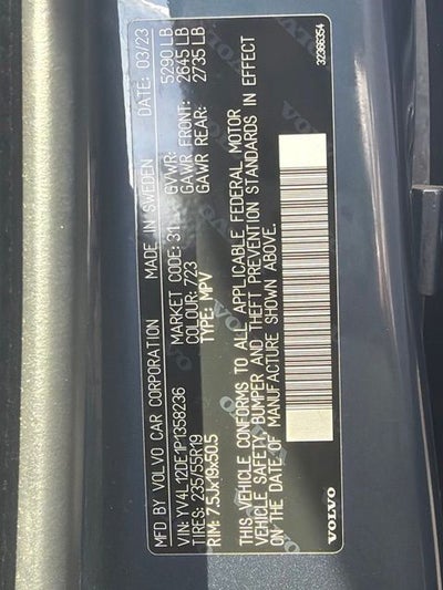 2023 Volvo XC60 B5 Plus Bright Theme